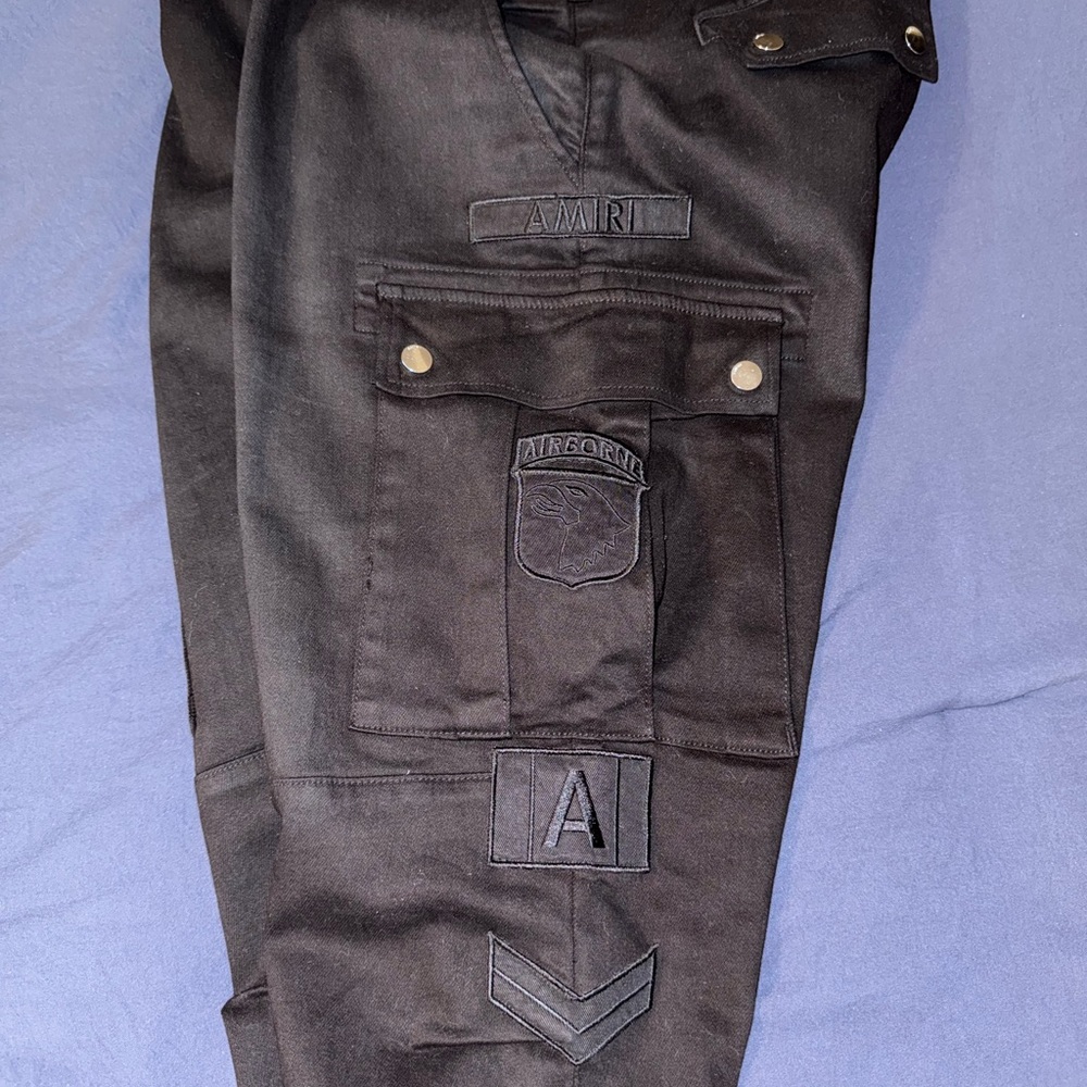 Amiri Black Cargo Pants
